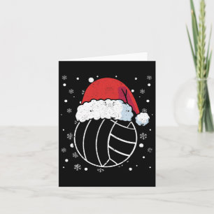 Carte Volleyball Santa Claus Casquette Sports Noël Pjs X