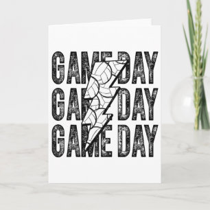Carte Volleyll de la Fête de Match Éclair Volleyll Maman