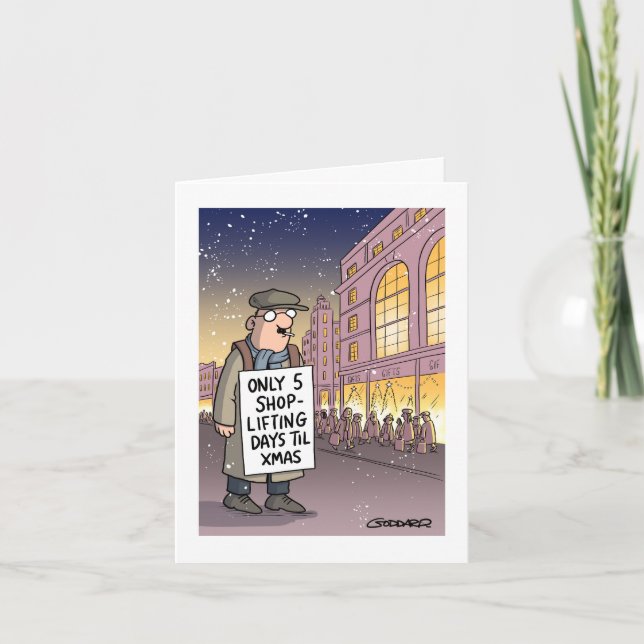 Carte Vols de magasins jusqu'à Noël (Devant)