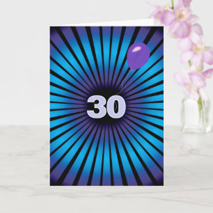 Carte Vortex Abstrait Pour 30e anniversaire