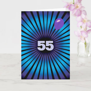 Carte Vortex Abstrait Pour 55e anniversaire