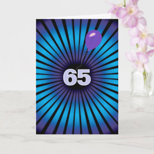 Carte Vortex Abstrait Pour 65e anniversaire