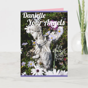 Carte Vos anges sont toujours avec vous Floral Flower