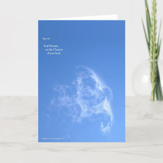 Carte Vos rêves sont les chariots de votre âme