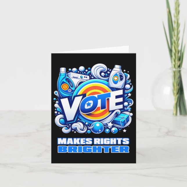 Carte Vote Détergent Bright Bright Funny Vintage 2024 (Devant)