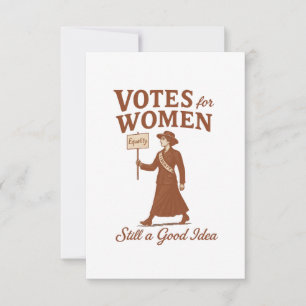 Carte Votes pour les femmes, Suffragette Art Vintage