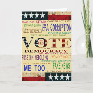 Carte Votez pour la démocratie