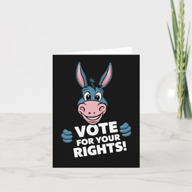 Carte Votez Pour Vos Droits ! Autocollant (Devant)
