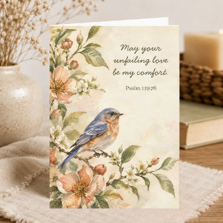 Carte Votre amour inaltérable Encouragement chrétien