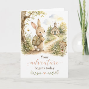 Carte Votre aventure commence aujourd'hui Lapin retour à