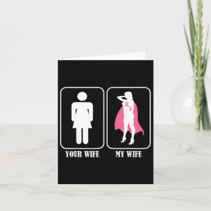 Carte Votre Femme Mon Épouse Mari Sensibilisation au can