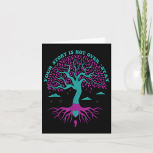 Carte Votre Histoire N'Est Pas Au-Delà Semicolon Arbre D