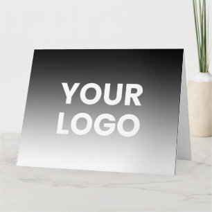 Carte Votre logo et dégradé de couleur moderne éditable
