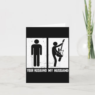 Carte Votre mari mon mari _ Illustration guitare