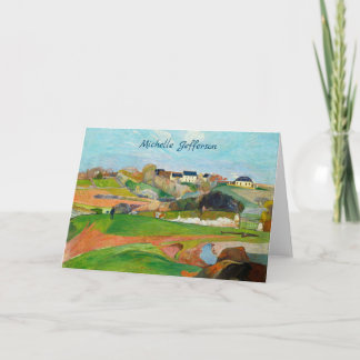 Carte Votre nom Impressionniste Peinture Pastorale Gaugu