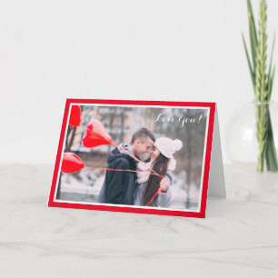 Carte Votre Photo Amour Personnalisé Saint Valentin