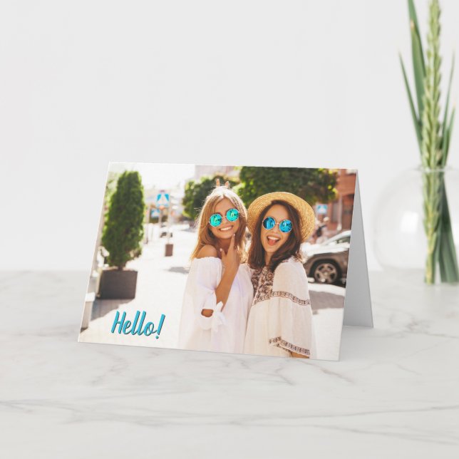 Carte Votre photo complète personnalisée (Devant)