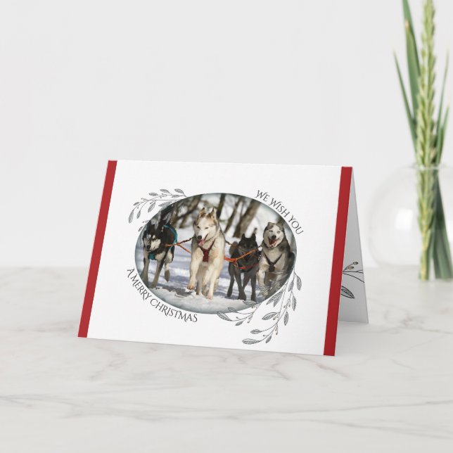 Carte VOTRE PHOTO Noël Foliage et Berries (Devant)