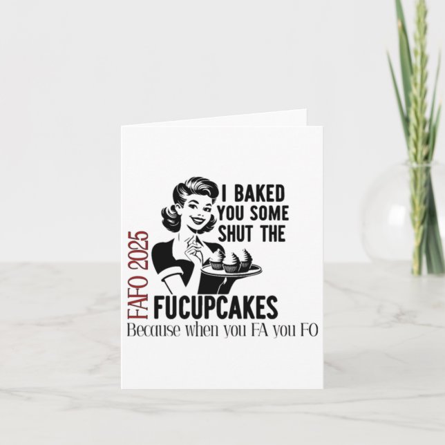 Carte Vous A Fait Cuire Le Fucupcakes Fafo 2025 (Devant)