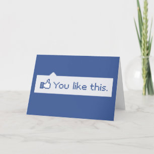 Carte Vous Aimez Ce Facebook Drôle