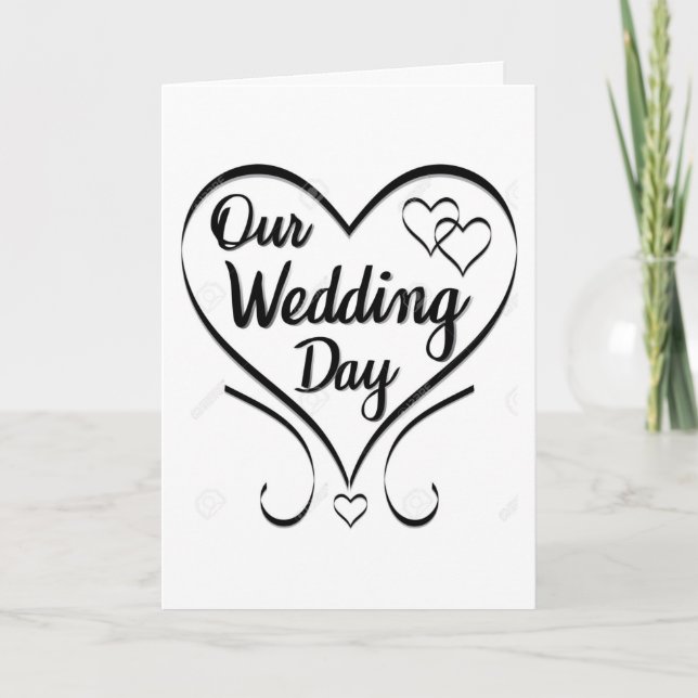 CARTE * VOUS AIMEZ JAMAIS* SUR NOTRE * JOUR DU MARIAGE* (Devant)