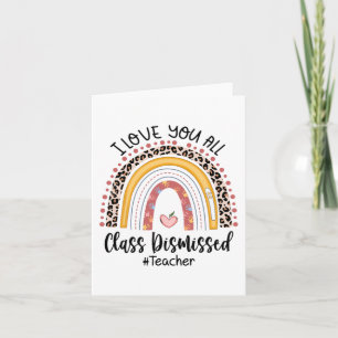 Carte Vous aimez tous Cl Rejeté Arc-en-ciel Dernier jour