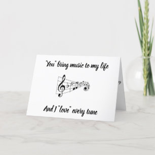 CARTE VOUS APPORTEZ LA MUSIQUE À MA VIE--***ANNIVERSAIRE