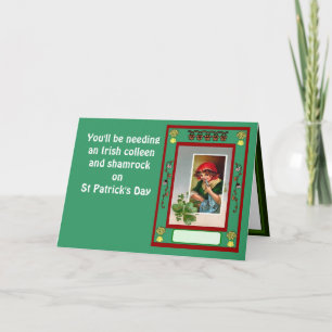 Carte Vous aurez besoin d'un collègue et shamrock irland