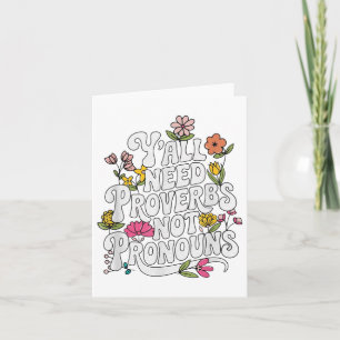 Carte Vous Avez Besoin De Proverbes Pas De Prononounes