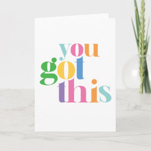 Carte Vous Avez Ce Colorful Encourageur Inspirationnel