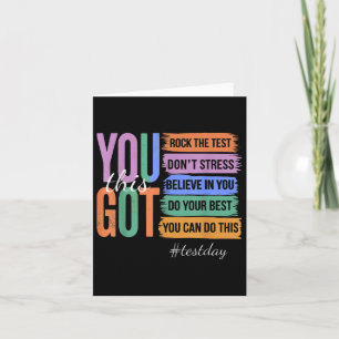 Carte Vous Avez Ce Dont Stress Rock Le Jour De Test
