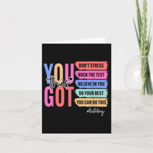 Carte Vous Avez Ce Dont Stress Rock Le Jour De Test St