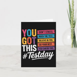 Carte Vous Avez Ce Dont Stress Rock Le Jour De Test Te