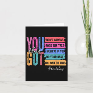 Carte Vous Avez Ce Jour De Test Motivation Enseignant Ét