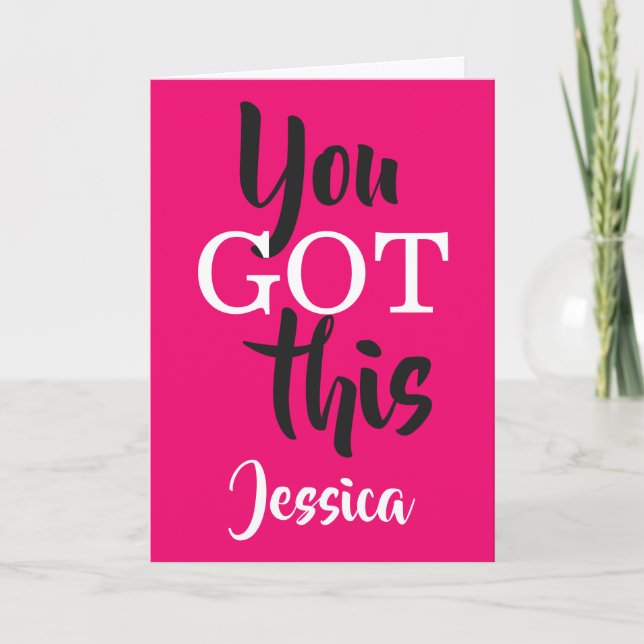 Carte Vous Avez Ce Nom Personnalisé (Devant)