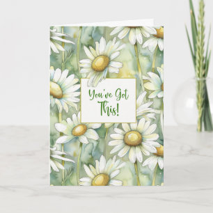 Carte Vous avez cela Encouragement Doux Daisies Aquarell