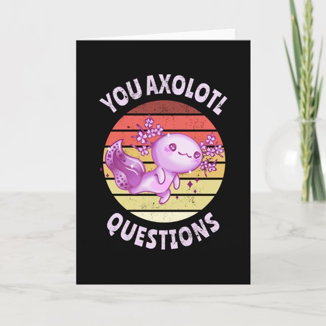 Carte Vous avez des questions axolotales (Devant)