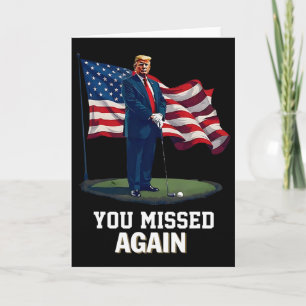 Carte Vous avez encore raté Trump 2025 Drapeau Usa 3 
