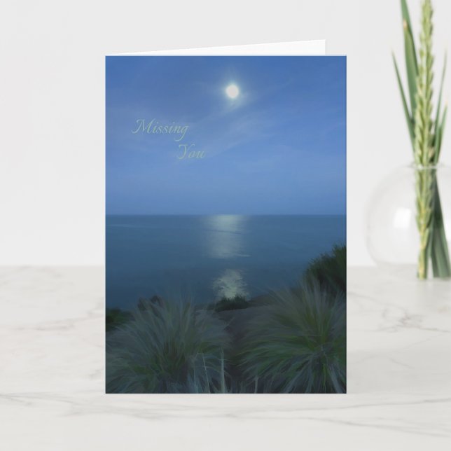 Carte Vous avez manqué au clair de lune (Devant)