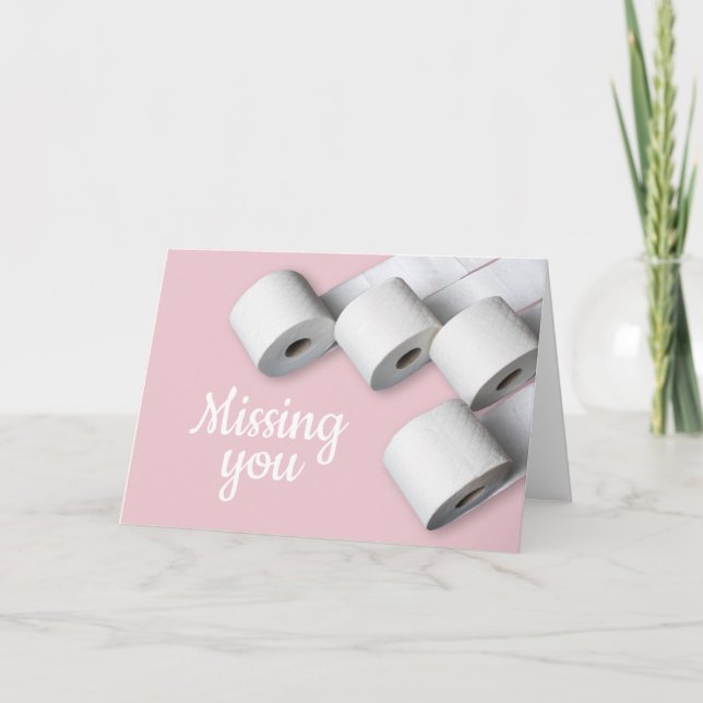 Carte Vous avez manqué du papier toilette drôle de vidéo (Devant)