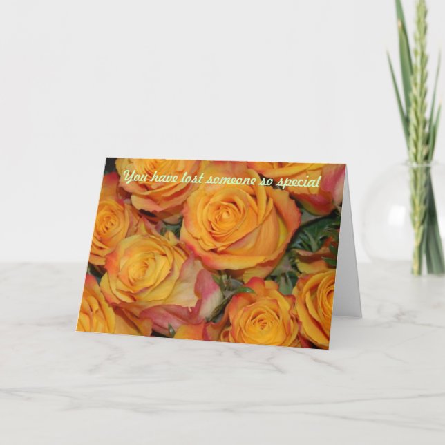 Carte Vous avez perdu quelqu'un de si spécial (Devant)