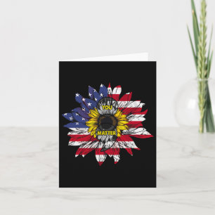 Carte Vous avez problème Sunflower American Drapeau Suic