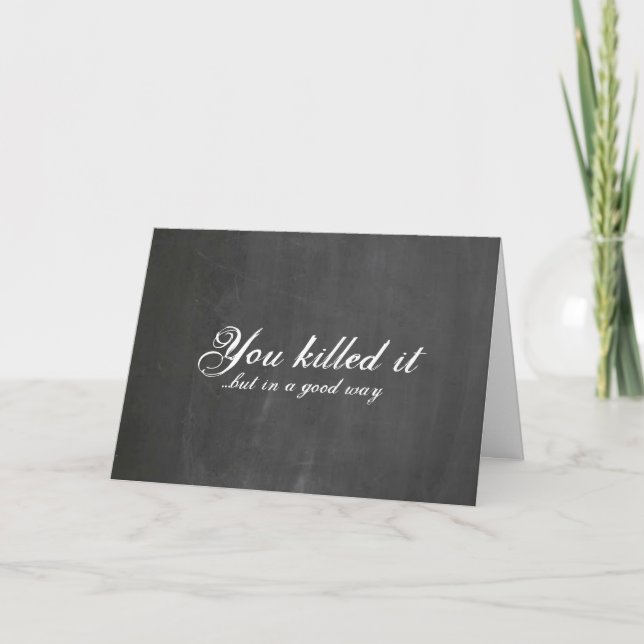 Carte Vous avez réussi (Devant)