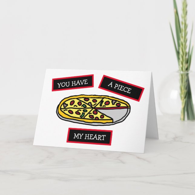 Carte Vous avez un morceau de mon cœur méchant flirteur (Devant)