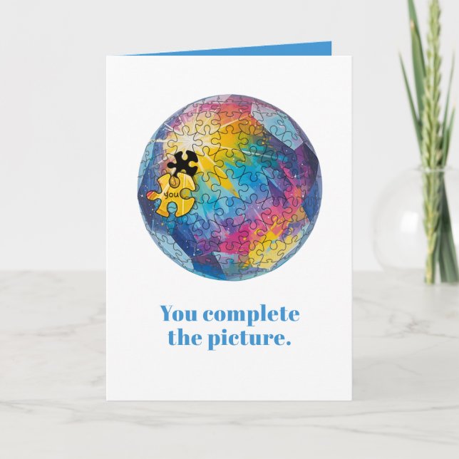 Carte Vous complétez le tableau - Tout le monde est à sa (Devant)