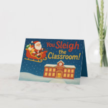 Vous dévalez la salle de classe | Noël drôle pour