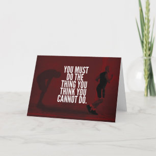 Carte Vous devez faire - Motivation de l'entraînement