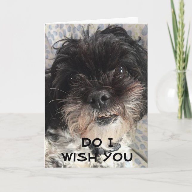 CARTE VOUS DEVEZ QUE JE VOUS SOUHAITE UN "JOLI ANNIVERSA (Devant)