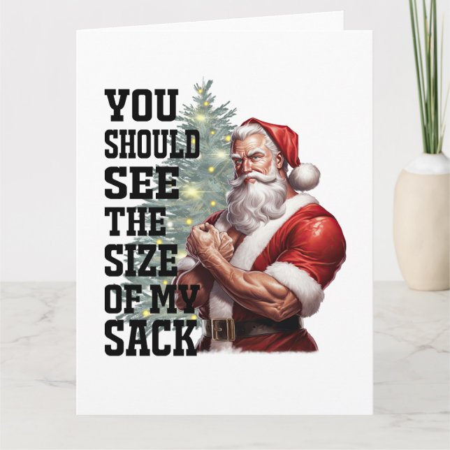 Carte Vous Devriez Voir La Taille De Mon sac (Devant)