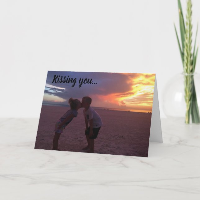 CARTE **VOUS EMBRASSER EST MA CHOSE PRÉFÉRÉE** (Devant)